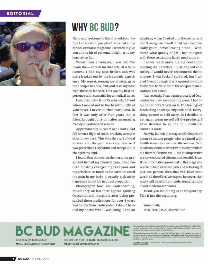 BCBud Magazine Publisher Rick Tetz